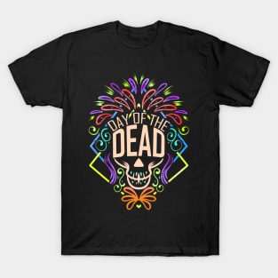 Dia De Los Muertos Sugar Skull Logo For Day Of The Dead T-Shirt